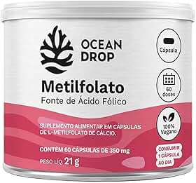Metilfolato - 60 Cápsulas 350mg - Ocean Drop