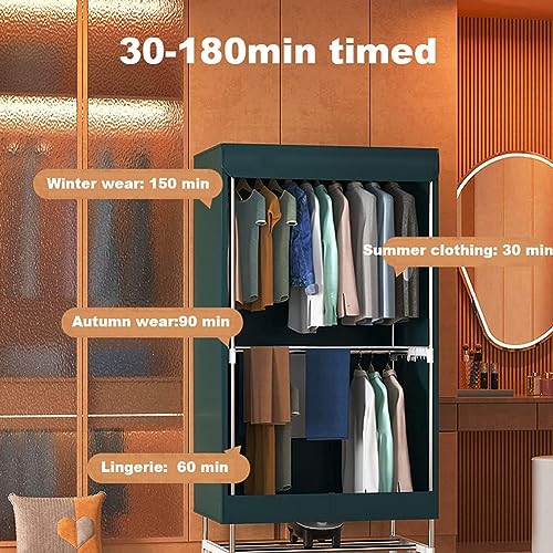 MegLob Binnen Elektrische Kledingdroger, 900 W/1500W Verwarmingslucht, Verwarmingsmachine Voor Het Drogen Van Kleding, Opvouwbare Kledingdroger, Appartementverwarming Voor Wasserette,S 900w - Image 5
