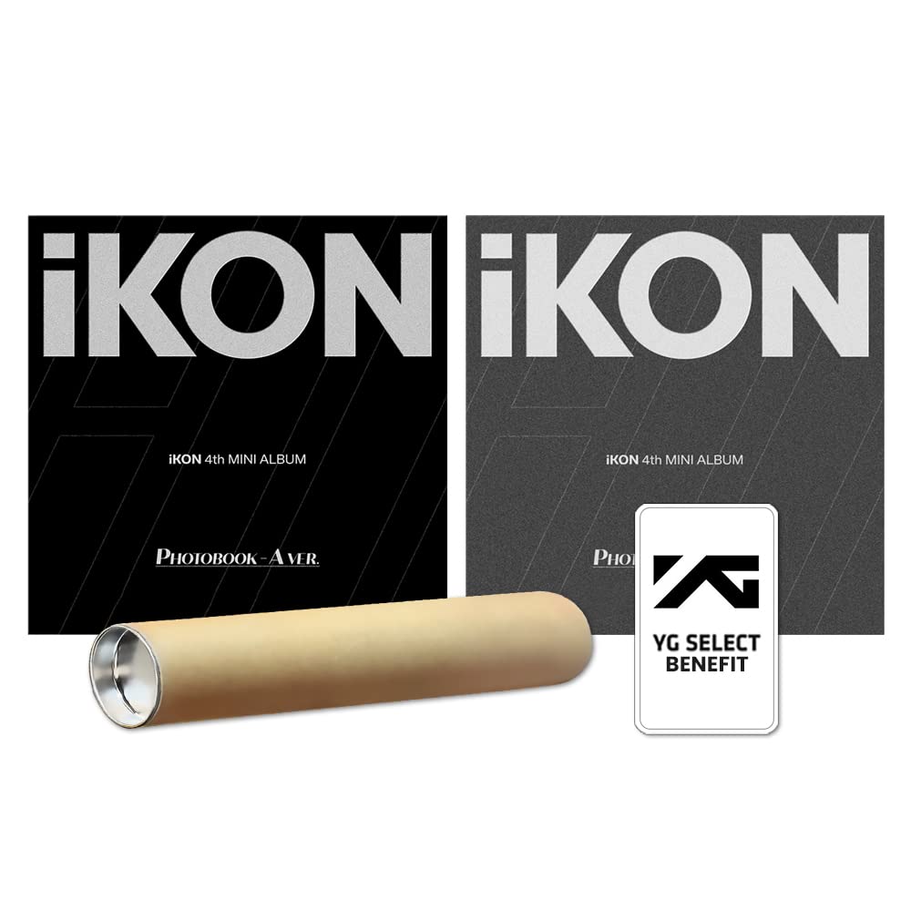 Mini album photo iKON avec poster roulé exclusif et avantages de précommande