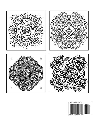 Mandala 70 pages to color: mandala coloring book for all: 70 mindful patterns and mandalas coloring