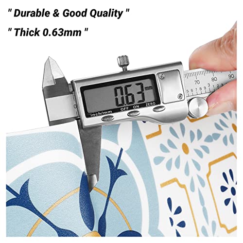 Decotalk Peel And Stick Floor Tile, White Floor Tiles, Vinyl Flooring Laminate, Bathroom Floor Tile, Peel And Stick Floor Tiles Waterproof, 15Pcs 12X12" Stick On Floor Tile, Boho Wallpaper For Kitchen #TOP5