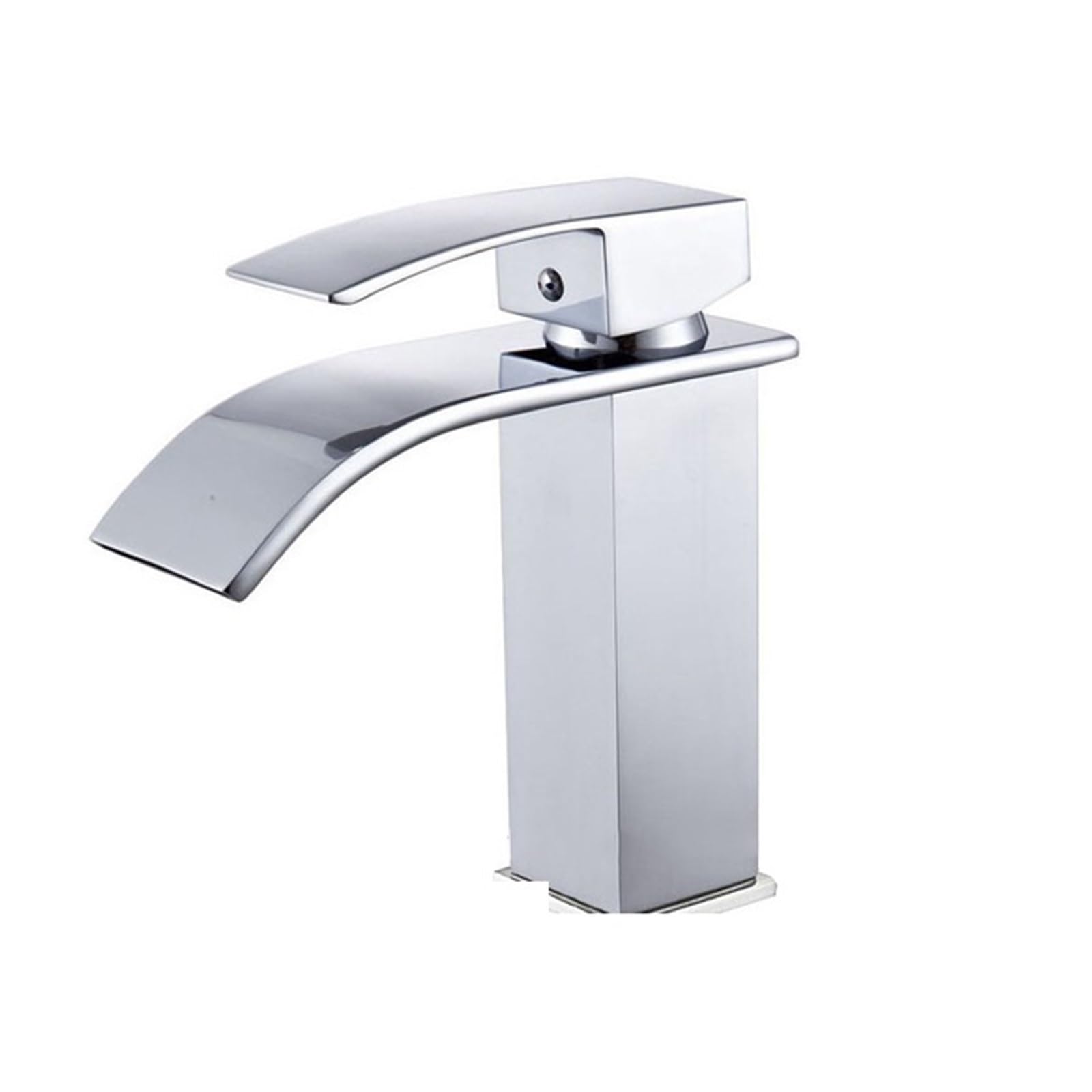 Robinet mitigeur cascade de salle de bains eau chaude et froide fini chrome