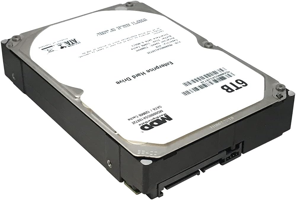 MDD MAXDIGITALDATA MaxDigitalData (MD6000GSA12872E) 6TB 7200RPM 128MB Cache SATA 6.0Gb/s 3.5-inch Internal Hard Drive (Enterprise Grade) - 3 Years Warranty (Renewed)