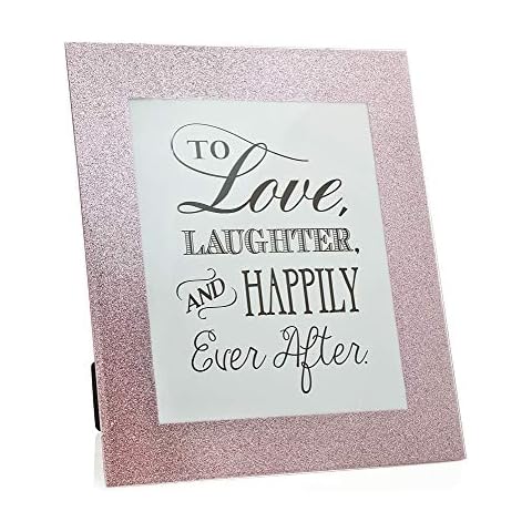 Philip Whitney Picture Frame Fits 8x10 Photo Pink Glitter Glass Border Cover