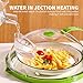 POUYRBA Microwave Cover for Food, 12 Inch Plastic Microwave Splatter Cover with Handle Water Storage Box and Adjustable Steam Vents Holes Microwave Plate Covers for Plates Bowls and Cups