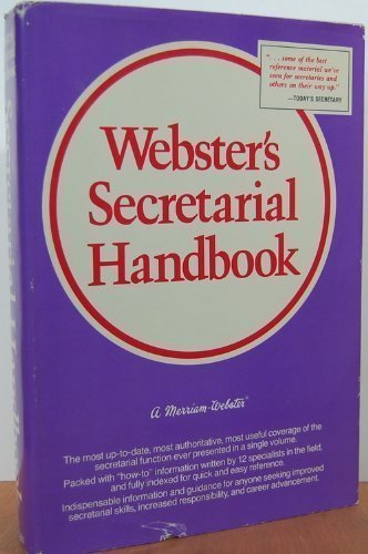 Webster's secretarial handbook by Edited By Ann... B019NR68OC Book Cover