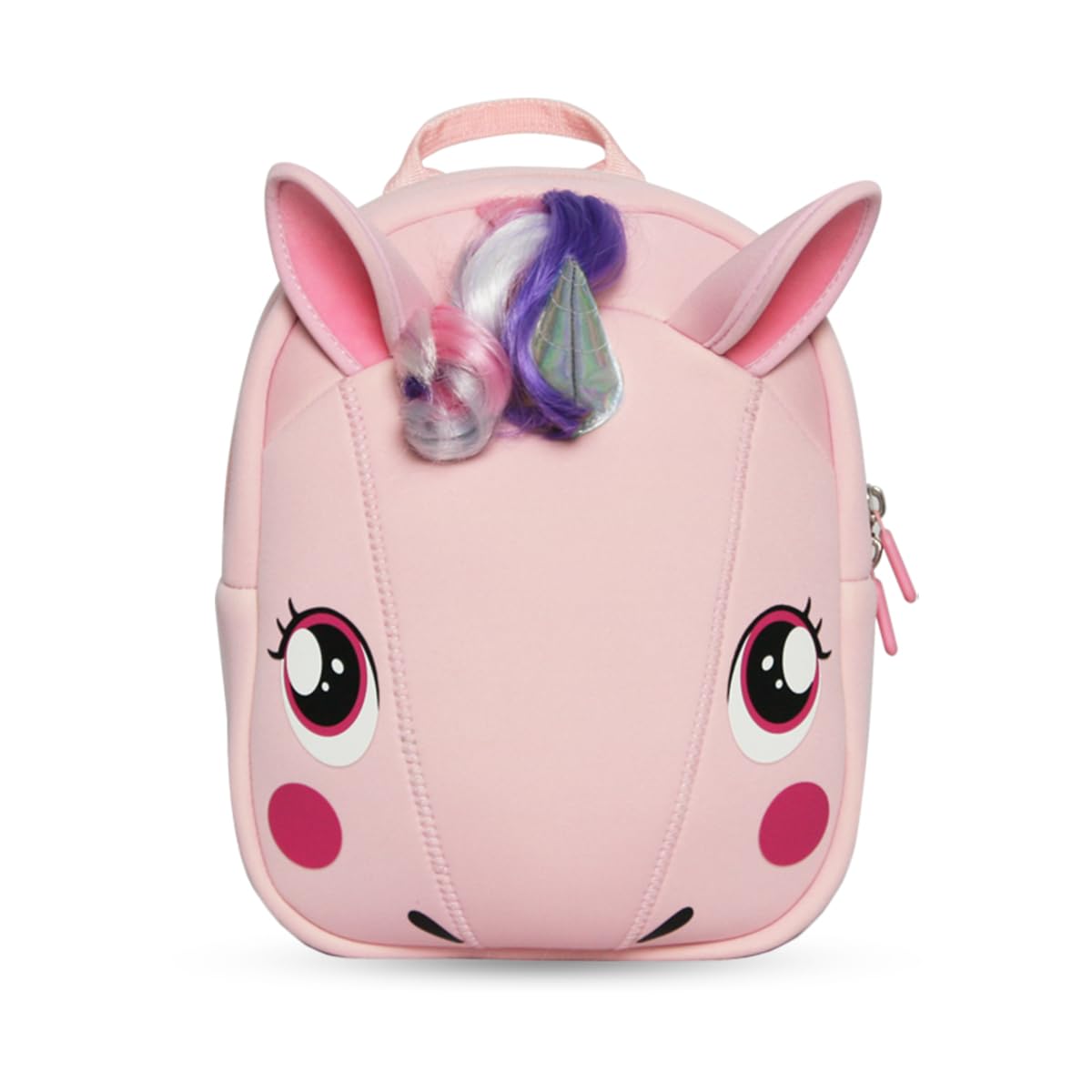 Supercute 3D Unicorn Shape Toddler Backpack With Safety Leash for Boys & Girls, Outdoor Travel Anti-lost Kids Backpack (Pink)