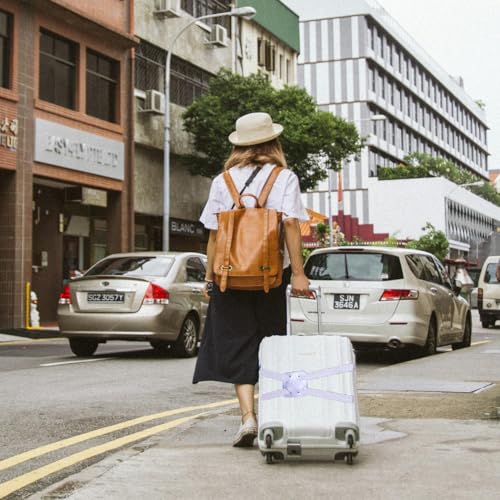 Image of 2 Pack Adjustable Luggage Bungee Straps - Elastic Travel Belt for Suitcases, Handbags & Carry-Ons | Secure Organizer with High Elasticity | Portable Waist Strap (Black)
