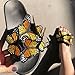 Women's Summer Flat Slide Sandals,Fashion Butterfly Sandals Summer Comfy Anti-Slip Open Toe Beach Slippers (5.5,Colour)