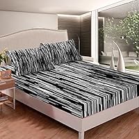 set di lenzuola per bambini e ragazzi, set di biancheria da letto con angoli in stile vintage, con 2 federe, 3 pezzi