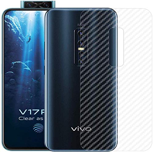 Image of Compatible with Vivo V17 Pro Back Screen Protective Film Carbon Fiber Skin Transparent Screen Guard Sticker