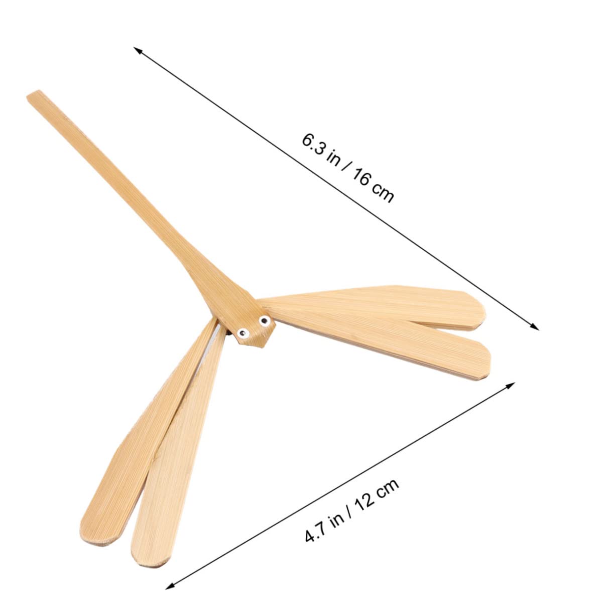 Jouet Libellule Stable en Bambou 2pcs HEMOTON, Jouet Éducatif Motricité pour Garçons et Filles