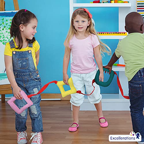 Excellerations Shapes Walking Rope for Kids Classroom Supplies(14-1/2' Long) by Excellerations - Used condition - Image 2