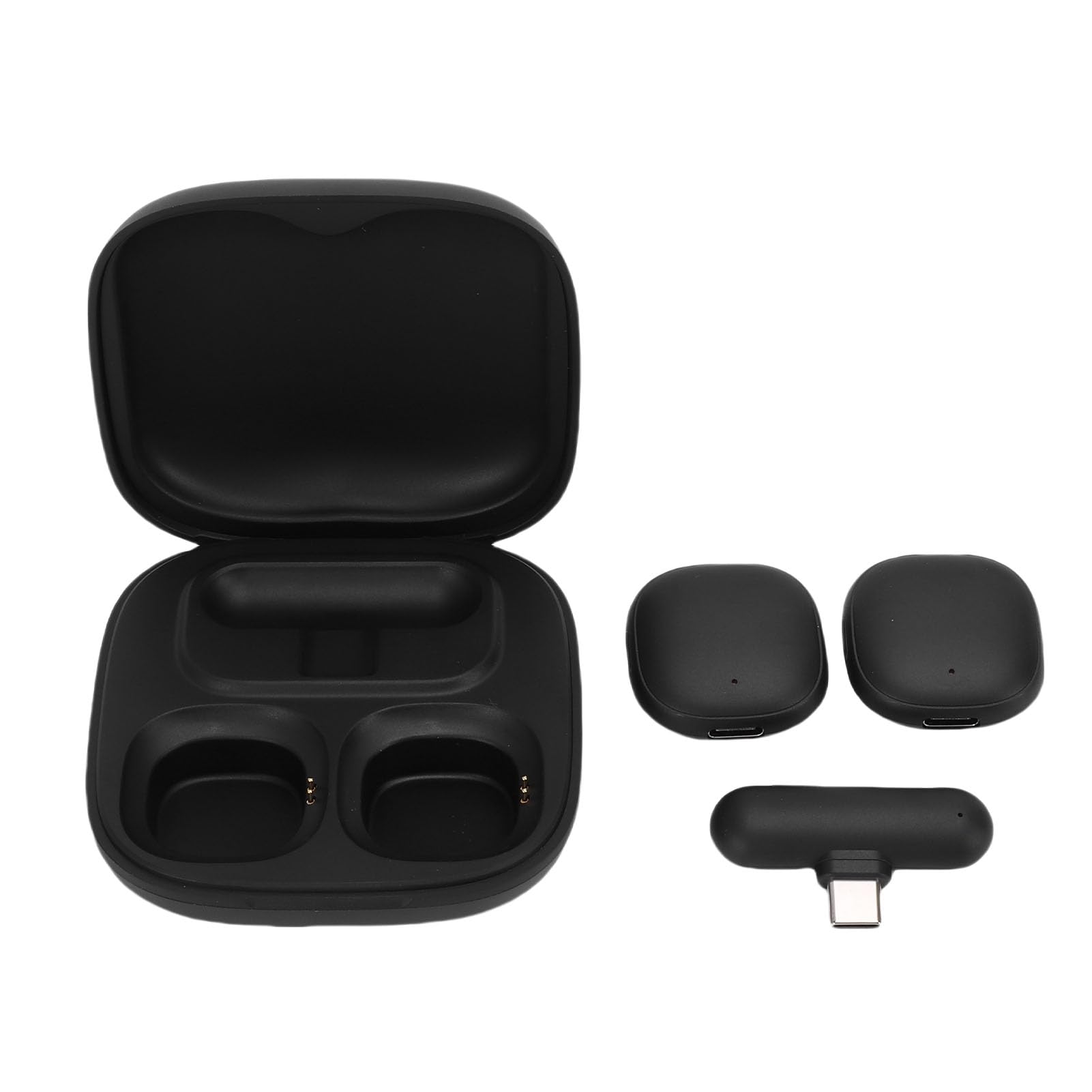 Fabater Micrófonos Lavalier Inalámbricos con Cancelación de Ruido AI para Grabación de Video y Vlogging, Batería de 24 Horas de Duración, Micrófonos Magnéticos para Creadores de Contenido