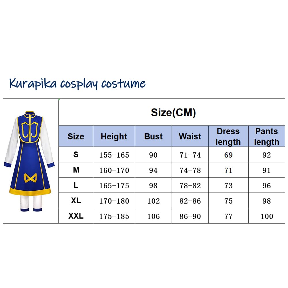 Zhongkaihua Kurapika kostium cosplay, anime, mundur z peruką, rekwizyt, bransoletka, pełny strój, odgrywanie ról, Halloween, przyjęcie, karnawał, dla fanów