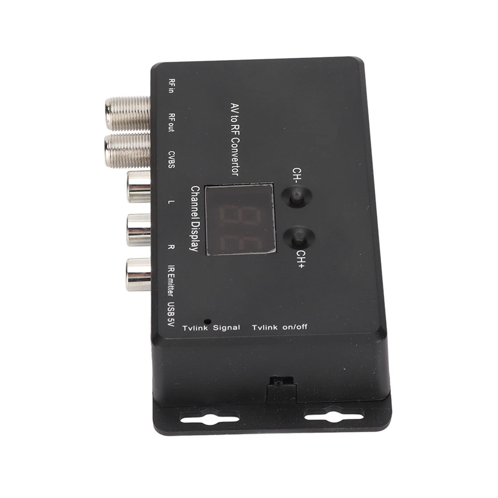 YOUTHINK TV Link Modulator Adjustable Support PAL NTSC AV to RF Converter for Set Top Boxes and A V Sources