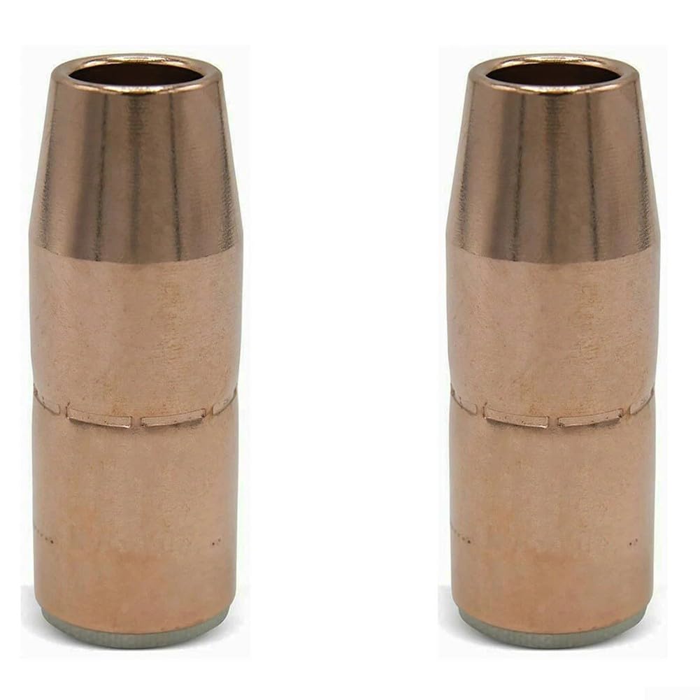 2 ugelli per saldatura MIG in rame per Miller N-A5800C, AccuLock S e D-MA250, 5/8" Orifice, 7,1 cm di lunghezza