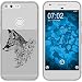 Produktbild PhoneNatic Case kompatibel mit Google Pixel XL Silikon-Hülle Floral Fuchs M1-1