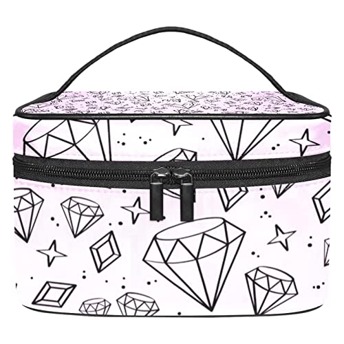 Trousse de maquillage motif rose une idée cadeau utile pour les voyageuses