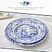 Spode Blue Italian Luncheon Plates | Set of 4 | 9-Inch | Made of Earthenware | Dinner, Salad, and Appetizer Plate | Serving Plate | Dishwasher Safe | Made in England