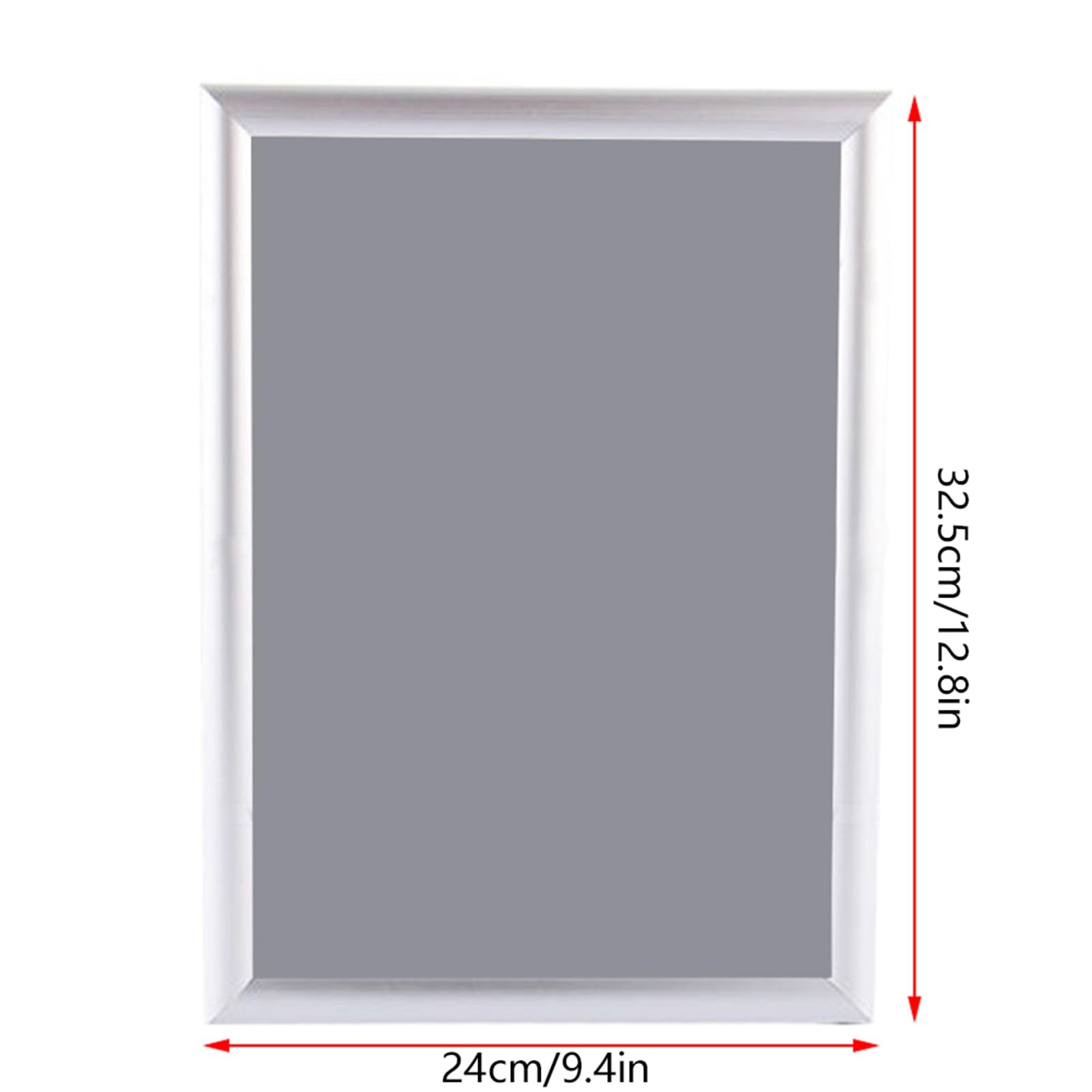 Ausla Ramka na Plakat A4 Aluminiowy Stojak na Plakaty 5 szt. Otwierany z Przodu, Antyodblaskowa Osłona z PCV 24 X 32,5 Cm Do Montażu ścianie Do Sklepu Biurowego Szkoła w Domu