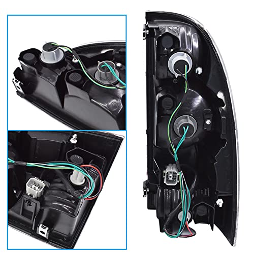 Wflnhb Driver Side Tail Light Replacement For 2005-2015 Toyota Tacoma Pickup Truck Red Clear Rear Brake Lamp Rear Left Side #TOP1