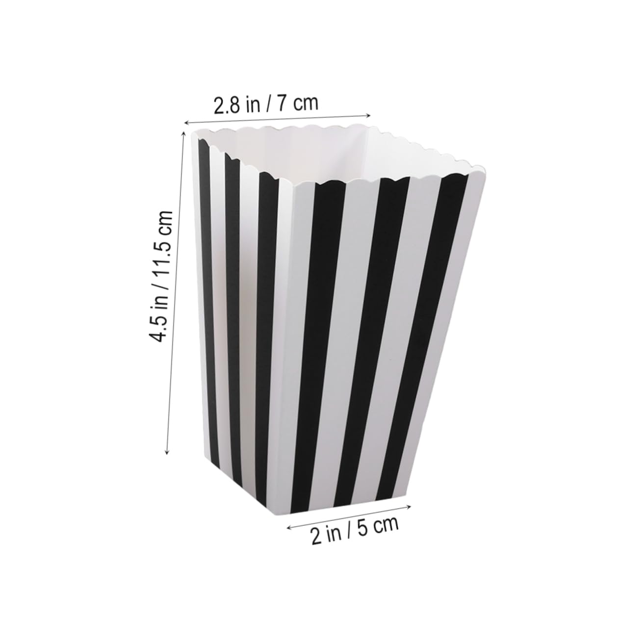 FUNOMOCYA Striped Popcorn Boxes Candy Containers 24 Supplies Water Resistant Paper Boxes Bulk Order