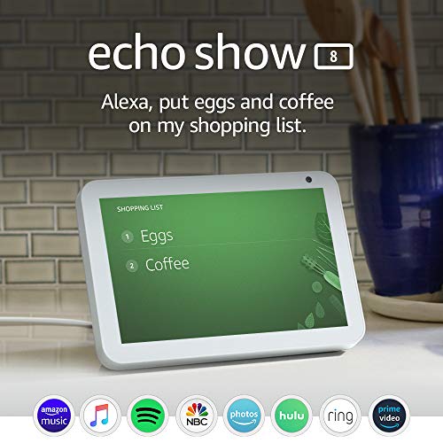 Echo Show 8 -- HD smart display with Alexa – stay connected with video calling - Sandstone
