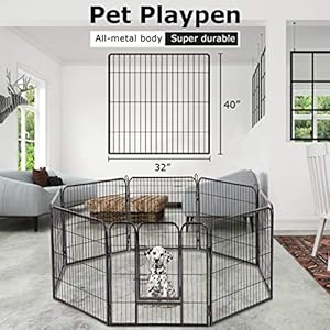 Bms Dog Playpen 8 Panels 40 Inches Dog Pen Extra Large Indoor Outdoor Back or Front Yard Cage Fencing Doggie Rabbit Cats Outside Fences with Door Fence Playpen Heavy Duty Exercise Pen Dog Crate Black Cucciolini Doodles Bms dog playpen 8 panels 40 inches dog pen extra large indoor outdoor back or front yard cage fencing doggie rabbit cats outside fences with door fence playpen heavy duty exercise pen dog crate black cucciolini doodles