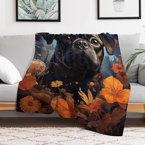 Lit moelleux et chaud pour chien avec couverture polaire douce