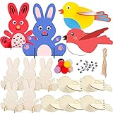 osterhasen basteln anleitung 【Fantasievoller DIY Ostern Basteln Set】Kinder können die Bretter nach ihren Vorlieben färben und mit Kleber, Glitzerpulver, Aufklebern und mehr dekorieren. Lassen Sie Kinder den Spaß am Mitmachen genießen und spüren Sie die starke Osterferien-Atmosphäre.