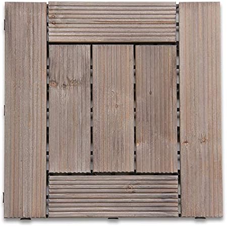 Amazon ウッドデッキパネル Bタイプ ダークブラウン 54枚セット ウッドデッキ