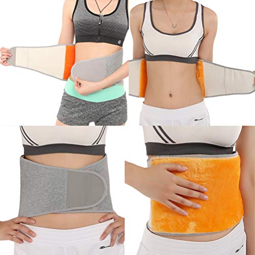 Faja lumbar térmica gruesa de felpa para invierno miniatura 5