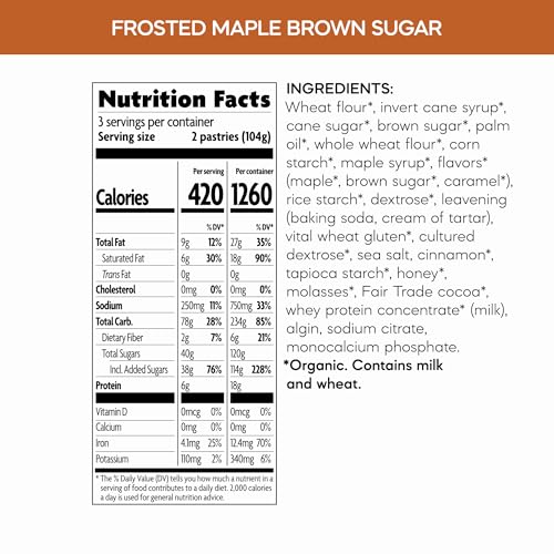 Image of Nature's Path Organic Maple Brown Sugar Toaster Pastries, 11 oz (Pack of 12)