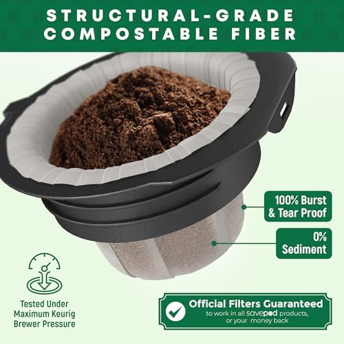 Savepod Coffee Pod Maker Bundle with Universal Ring, 50 Filters, Black - 2