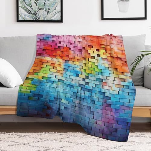Couverture flanelle douce 152x203 colorée et ultra légère