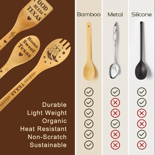 Juego de Tablas de Cortar de 6 Piezas para Mujeres con Cucharas y Esponja, Regalos Temáticos de Texas para Amantes del Oeste, Decoración de Cocina Azteca para Cumpleaños, Inauguración de Hogar y Día de la Madre miniatura 2