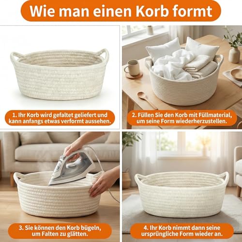 Geschenkkorb Leer, Präsentkorb Leer Mit Geschenktüten Und Bändern, Korb Für Geschenke, Geschenk Korb, Geschenkkörbe leer für Geburtstag, Hochzeit, Babyparty, Erntedank, Weihnachten & Diy Geschenkideen