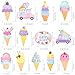 26Pcs Ice Cream Centerpiece Sticks Ice Cream Centerpiece Decorations for Table Summer Ice Cream Themed Birthday Party Decorations for Sweet Baby Shower Party Supplies