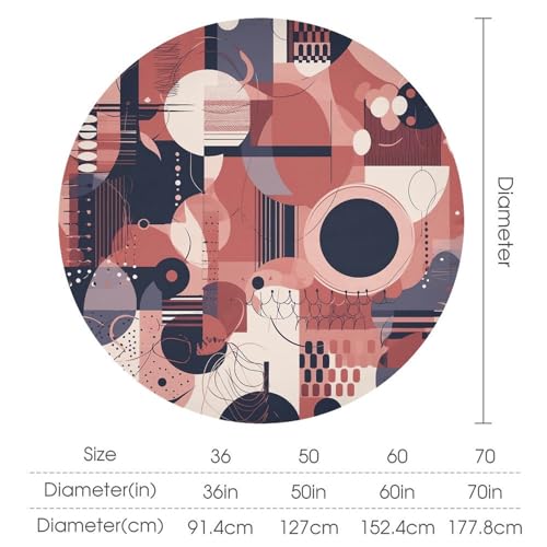 Nappe ronde antitache et imperméable pour protéger la table de cuisine