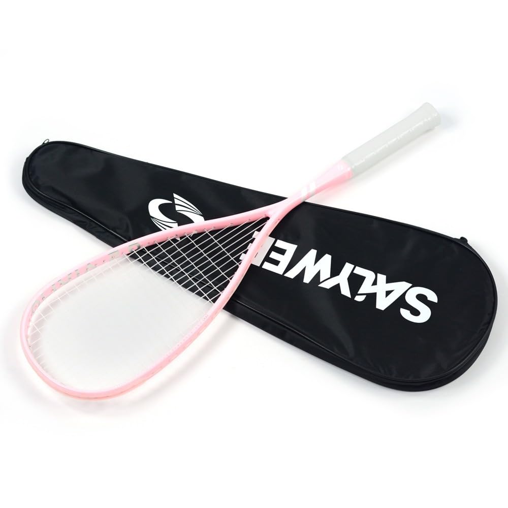 Racchetta da squash Full Carbon con borse per racchette, palestra indoor, sport, per principianti professionisti, allenamento per principianti, gioco di racquetball