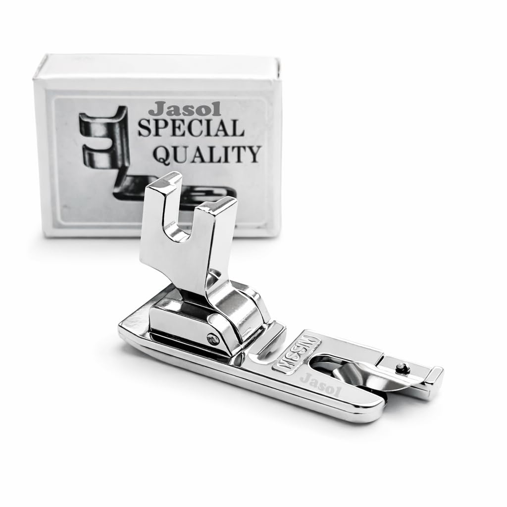 Pico Presser Foot for Home Sewing Machine (High Shank) | Steel Finish Narrow Rolled Hem Foot | for Zig Zag & Embroidery Machines | Fits Singer, Usha, Merritt, Derby 130K Type Machines-image-38
