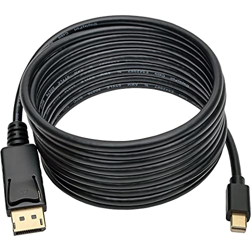 Cable Adaptador Mini DisplayPort a DisplayPort 10 pies Negro miniatura 2