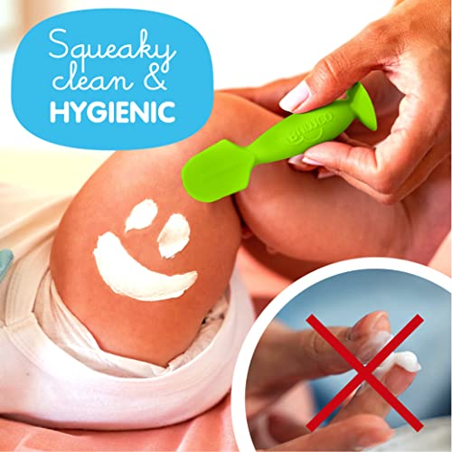 Bumco Diaper Cream Brush - Mini Baby Bum Brush With Travel Case, Baby Butt Paste Diaper Cream Spatula, Butt Paste Spatula For Baby Butt Cream, Mini Diaper Cream Applicator, Butt Spatula Baby, Green #TOP1