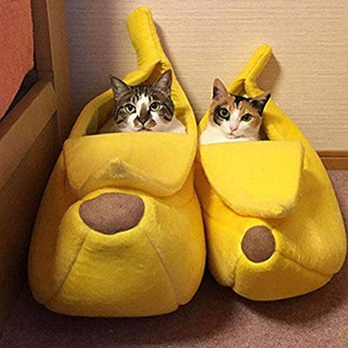 Cama de Banana para cães e gatos (Branca, L 65x25x18)