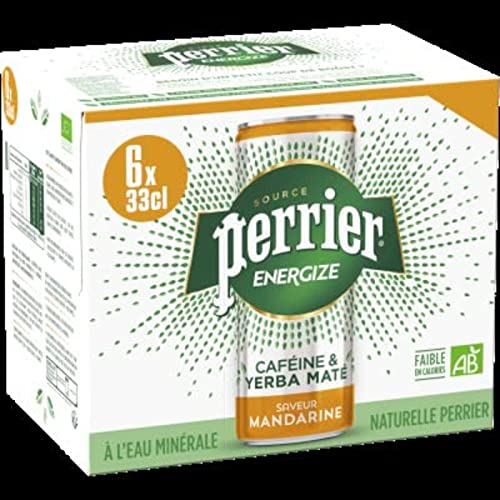 Perrier energize caféine & yerba maté bio mandarine 6x33cl - vue 2