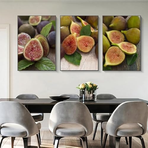 Affiches murales salon et cuisine decoration nordique fruits
