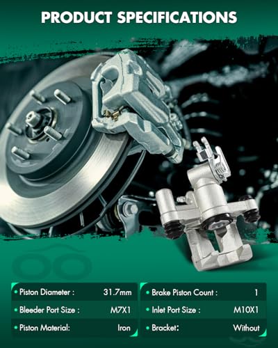 Image of SCITOO 19-1378 Rear Left Disc Brake Caliper Assembly Without Bracket For Mazda For Miata 1990-1997 1999-2005