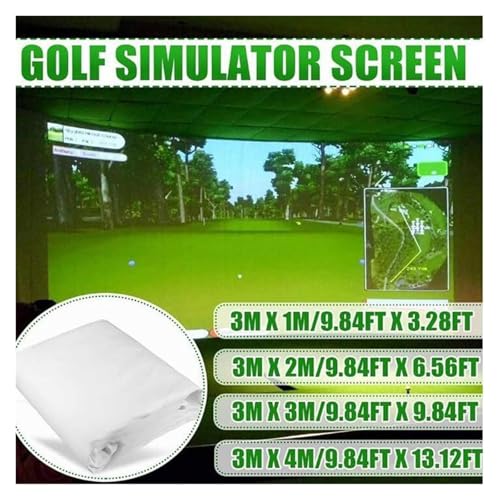 Pantalla de proyección de impacto para golf - Funda de alta resistencia para simuladores, portátil para entrenamiento interior y exterior miniatura 2