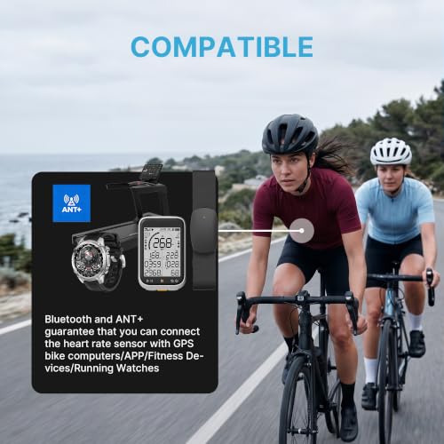 DEEPTIDE Heart Rate Monitor Chest Strap CL803,Bluetooth ANT+400h Battery - image 7